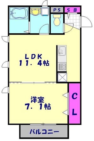 プリムヴェール南鳩ヶ谷の物件間取画像